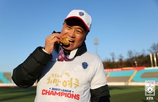 여주FC의 K3리그 승격을 이끈 심봉섭 감독.