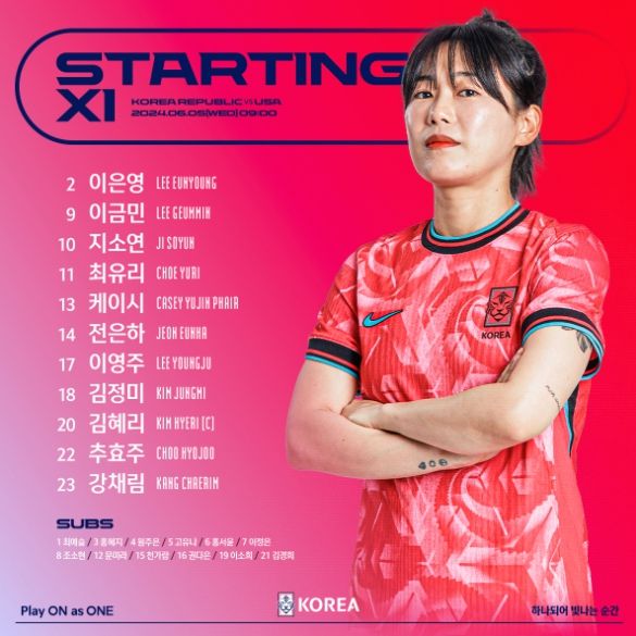 미국전 선발 명단