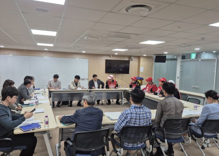 고준호 경기도의회 의원, (사)건설기계산업협회 경기도청 집회 중 긴급 간담회 주재