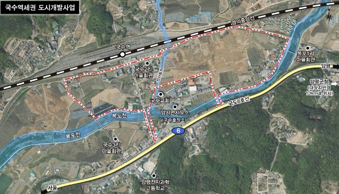 국수역세권 도시개발구역 지정(안)도