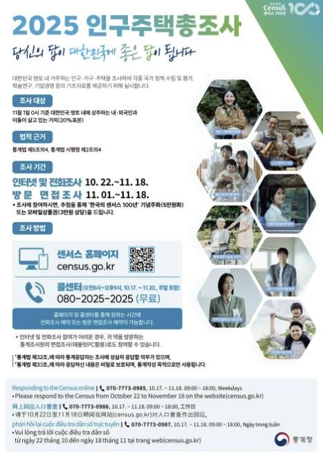의왕시, ‘2025 인구주택총조사’실시