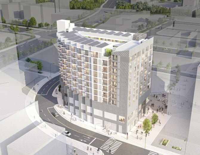 소하동 1342-5에 건설 중인 공공임대주택 조감도